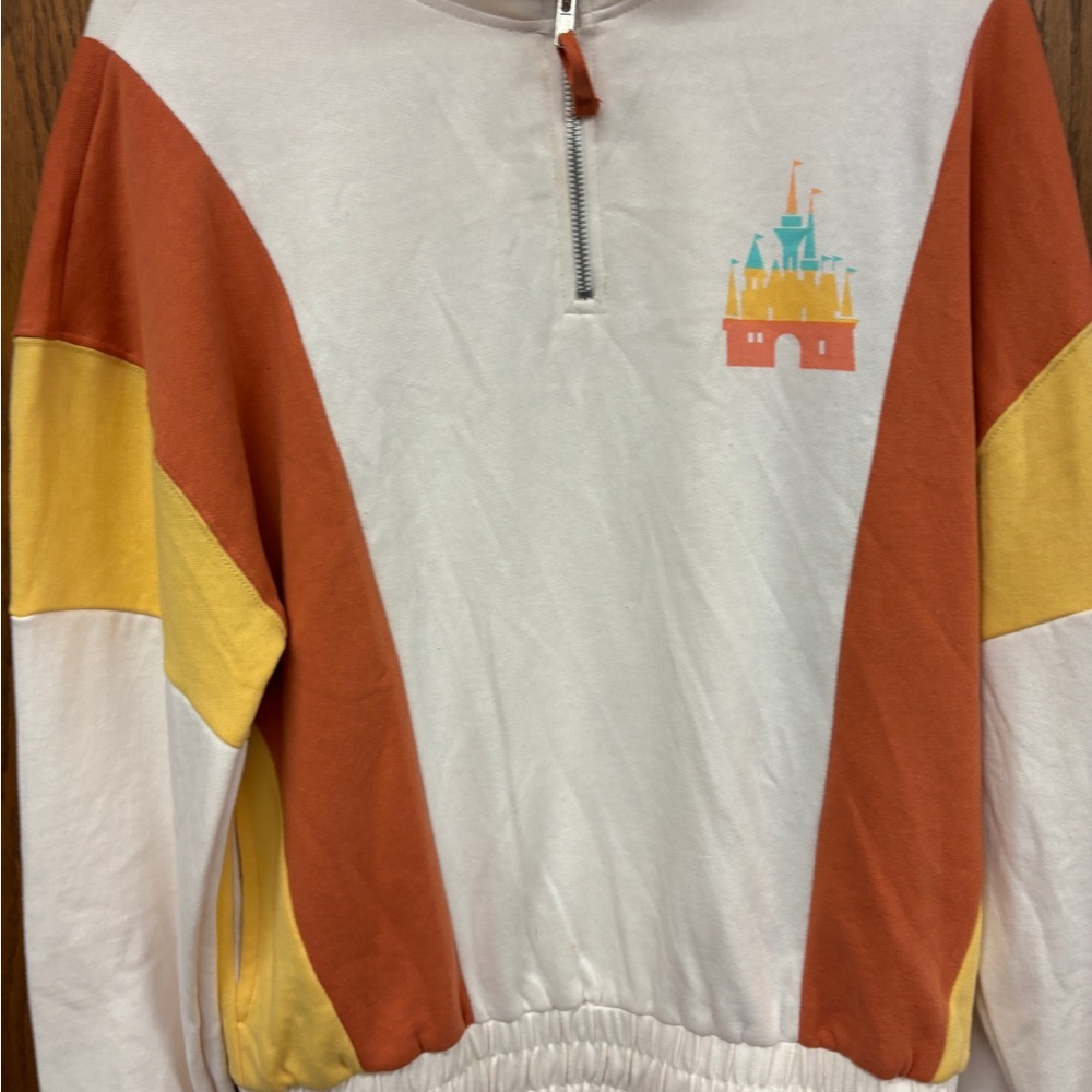 Disney Cream Zip-Up Sweatshirt